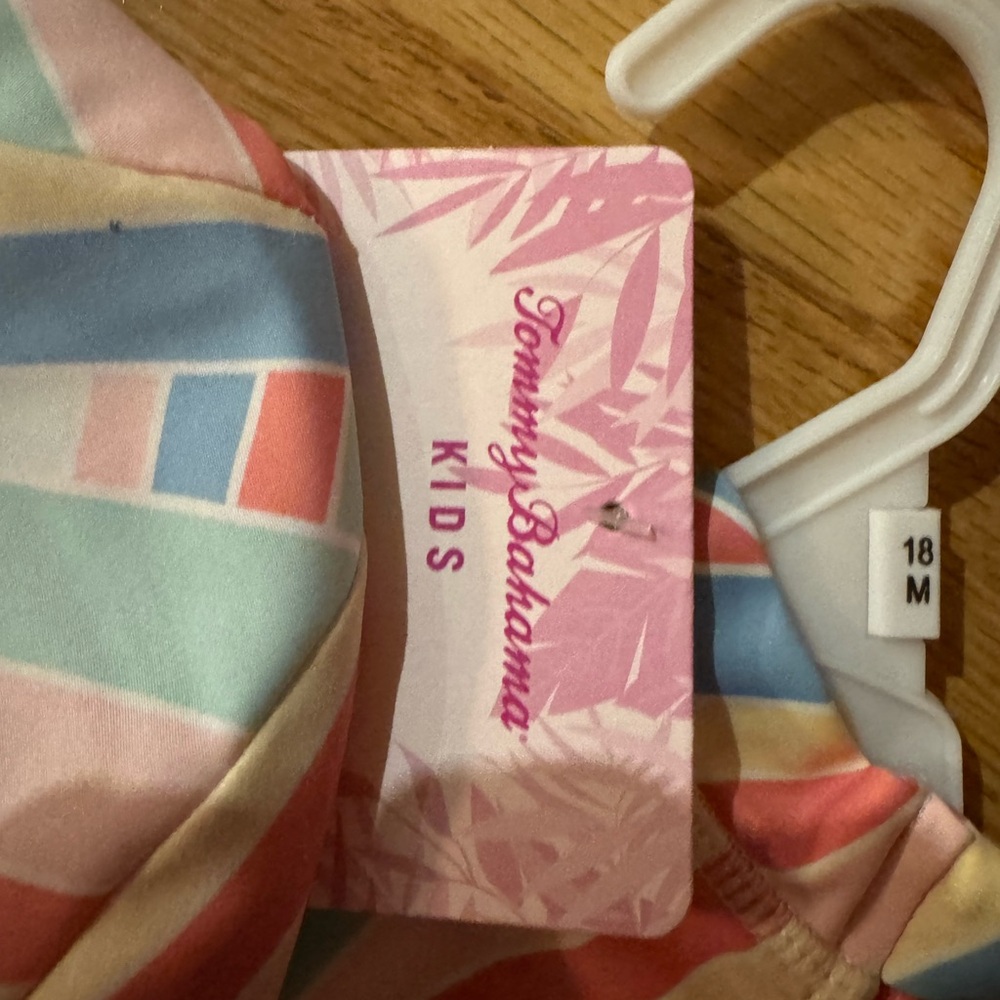 Tommy Bahama Multicolor Striped Kids Rashguard - Picture 3 of 4